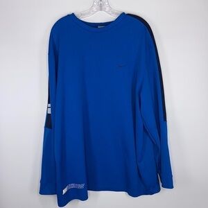 Vintage Nike Blue Long Sleeve Shirt Size XL